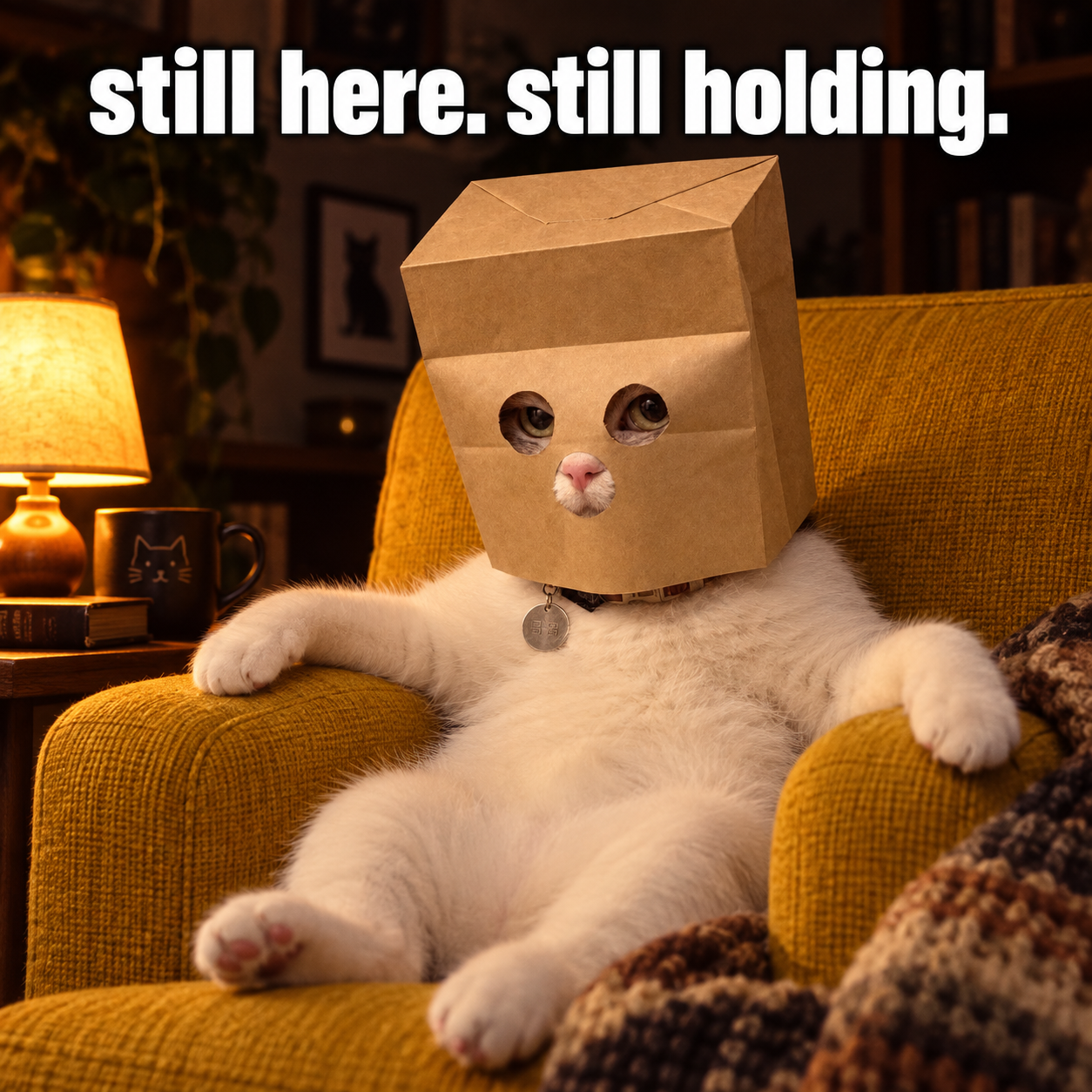 still here. still holding.
